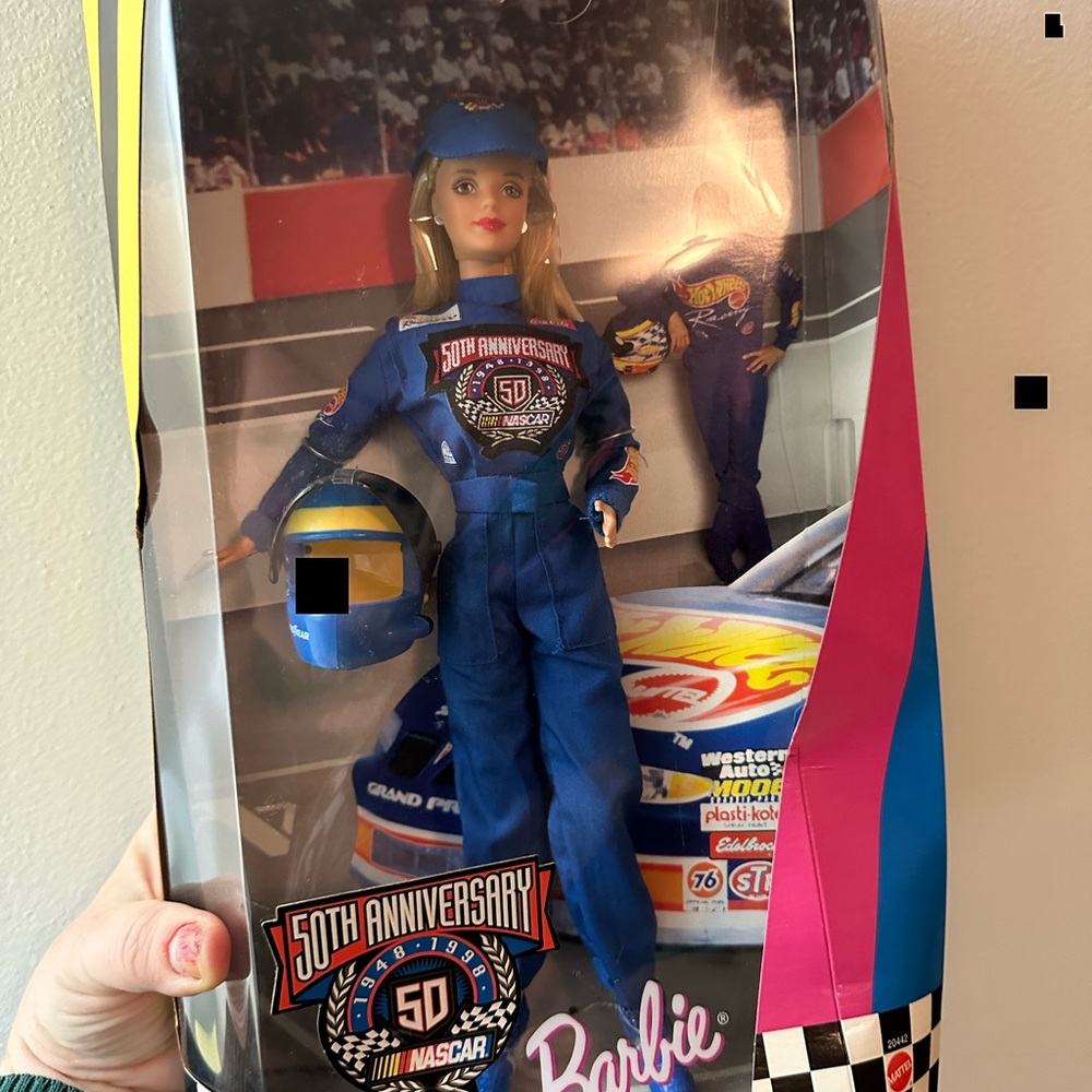 Barbie 50th Anniversary NASCAR Doll - Blue